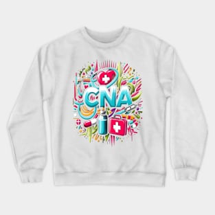 Tie Dye PCA Cute Nurse Day CNA RN Nurse Week Nursing Crewneck Sweatshirt